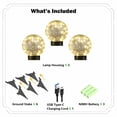 thumbnail image 10 of Deck Impressions 6" Solar/USB LED Crackle Glass Globe Lights, Choose Pack, 10 of 11