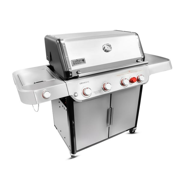 Weber Genesis E-435 4-Burner Liquid Propane Gas Grill, Steel