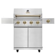 thumbnail image 2 of Gordon Ramsay Collections THOR Kitchen Outdoor Stainless Steel 4-Burner Gas Grill w/ Cover, 2 of 10