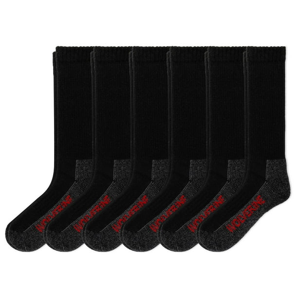 Wolverine Men's 6-Pack Steel Toe Cotton Work Sock - Samsclub.com