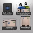 thumbnail image 3 of Simpli-Magic 18.5 Gallon (40L x 30L) Dual Compartment Step Trash Can – Kitchen Garbage Can with Waste & Recycling Bins – Slow-Close Lid, Odor Control, Hands-Free, 3 of 5
