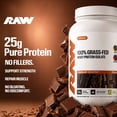 thumbnail image 3 of RAW 25g Grass Fed Whey Isolate Protein Powder, Dark Chocolate, 1.97 lbs., 3 of 8