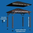 thumbnail image 10 of Backyard Discovery 14' x 10' Cordova Gazebo with Electric (Dark Brown), 10 of 10