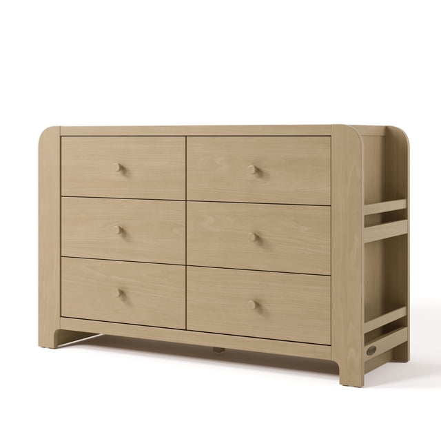 Graco Read-with-Me 6 Drawer Chest with Bookshelves, Choose Color
