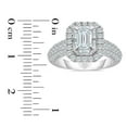 thumbnail image 5 of 1.45 CT. T.W. Emerald Cut Halo Diamond Ring in 14K Gold, 5 of 5