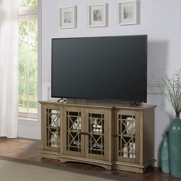 OSP Home Furnishings 60" Marcel Console with 4 Glass Doors