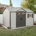 thumbnail image 1 of Lifetime 12.5' x 8' Outdoor Storage Shed, 1 of 18