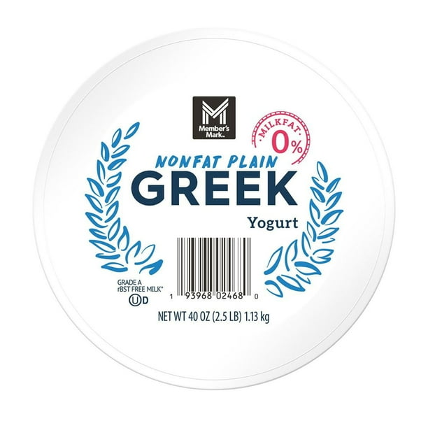 Member's Mark Plain Nonfat Greek Yogurt, 40 oz