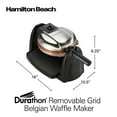 thumbnail image 8 of Hamilton Beach Durathon Ceramic Removable-Grid Belgian Waffle Maker, 8 of 9
