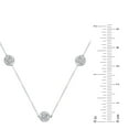 thumbnail image 3 of 1.96 CT. T.W. Diamond Station Necklace in 14K White Gold, 3 of 5