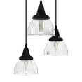 thumbnail image 8 of Hunter Cypress Grove Glass 3 Light Pendant Light Fixture, Round Cluster and Linear Cluster, 8 of 9