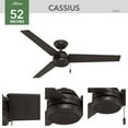 thumbnail image 2 of Hunter 52" Cassius Outdoor Ceiling Fan With Pull Chain, Choose Color, 2 of 12