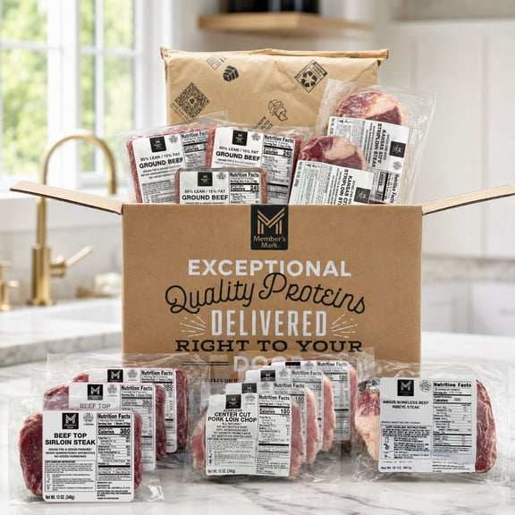 Member's Mark Grill and Gather Pork and Beef Box, Frozen, 9.25 lbs.