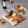thumbnail interactive-video image 1 of Member's Mark Marble & Acacia Wood Charcuterie Boards, Set of 2, 1 of 6