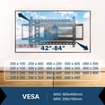 thumbnail image 5 of Mounting All Long Extension Full Motion TV Wall Mount for 42"-84" TVs, 5 of 10