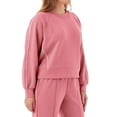 thumbnail image 3 of Member's Mark Women's Sandwash Front Seam Piping Crewneck Sweatshirt, 3 of 8