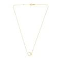 thumbnail image 2 of Polished Heart and Circle Necklace in 14K Gold, 2 of 6