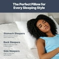 thumbnail image 3 of GhostBed 2-Pack Shredded Memory Foam Pillow, Assorted Sizes, 3 of 8