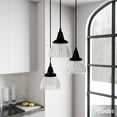 thumbnail image 1 of Hunter Cypress Grove Glass 3 Light Pendant Light Fixture, Round Cluster and Linear Cluster, 1 of 9