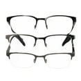 thumbnail interactive-video image 1 of Member's Mark Semi-rimless Metal Reading Glasses, 3 pk., 1 of 7