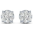 thumbnail image 4 of 0.23 CT. T.W. Round Cut Cluster Diamond Stud Earrings in 14K Gold, 4 of 6