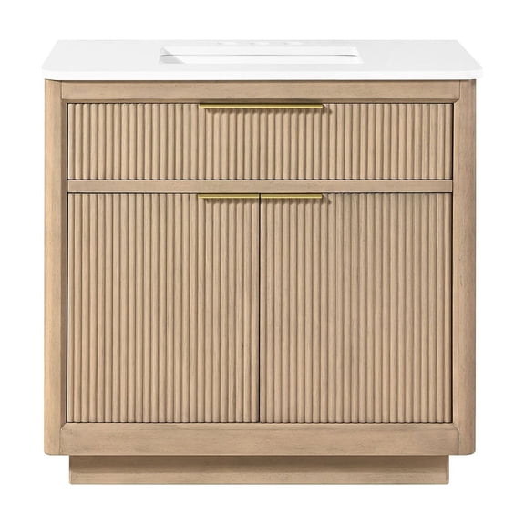 OVE Decors Xander Vanity with Engineered Marble Vanity Top and Rectangular Undermount Sink - Assorted Colors and Sizes Available