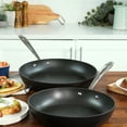 thumbnail image 2 of All-Clad 2 Piece Hard Anodized Nonstick Cookware Fry Pan Set, 10.5" and 12", 2 of 7