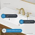 thumbnail image 3 of OVE Decors Juliette Vanity with Quartz Vanity Top and Rectangular Undermount Sink - Assorted Sizes Available, 3 of 12