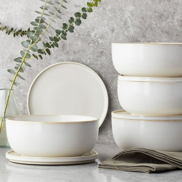 Member's Mark 8-Piece Oversized Bowl & Appetizer Stoneware Set