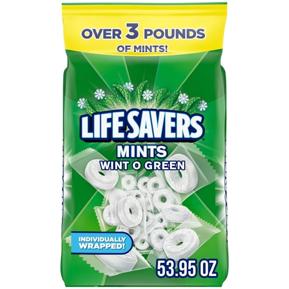 Life Savers Wint-O-Green Mints Hard Candy, 3 lbs.