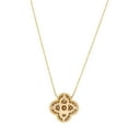 thumbnail image 4 of 0.45 CT. TW. Round Cut Clover Diamond Pendant Necklace in 14K Gold, 4 of 6