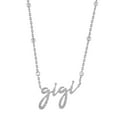 thumbnail image 1 of Sterling Silver and Diamond Identity Necklace, 1 of 9
