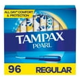 thumbnail image 1 of Tampax Pearl Regular Tampons, 96 ct., 1 of 9