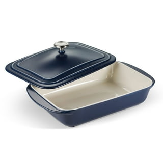 Tramontina 13.6" x 9.6" Ceramic Covered Bakeware with Stainless Steel Knob (Choose Color)