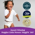 thumbnail image 5 of Huggies Little Movers HuggFit 360° Diapers, Sizes 3-7, 5 of 13