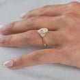 thumbnail image 11 of 2.46 CT.T.W. Moval & Half Moon Cut Lab Created Diamond Ring in 18K Gold, 11 of 13