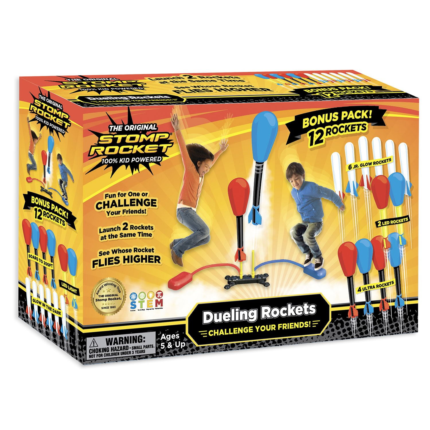 The Original Stomp Rocket Dueling Bonus Pack, 12 Rockets