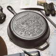 thumbnail image 4 of Lodge 12-Inch Seasoned Cast Iron Skillet, USA Icons, 4 of 4
