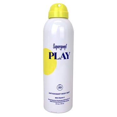 Supergoop PLAY Antioxidant Body Mist, SPF 50 with Vitamin C, 6 fl. oz.