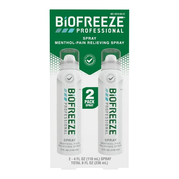 Biofreeze Professional Menthol Pain Relief Spray, 4 fl. oz, 2 pk.