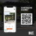 thumbnail image 13 of Range 14' x 12' Black Steel Pergola w/ Trellis Roof, 13 of 13