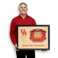 thumbnail image 4 of YouTheFan Houston Cougars 25-Layer Basketball Stadium View 3D Wall Art, 4 of 5