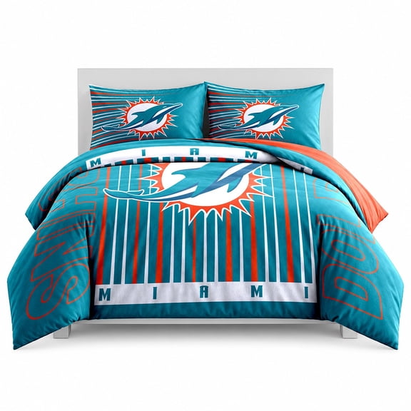 Logo Brands Miami Dolphins Comforter Set