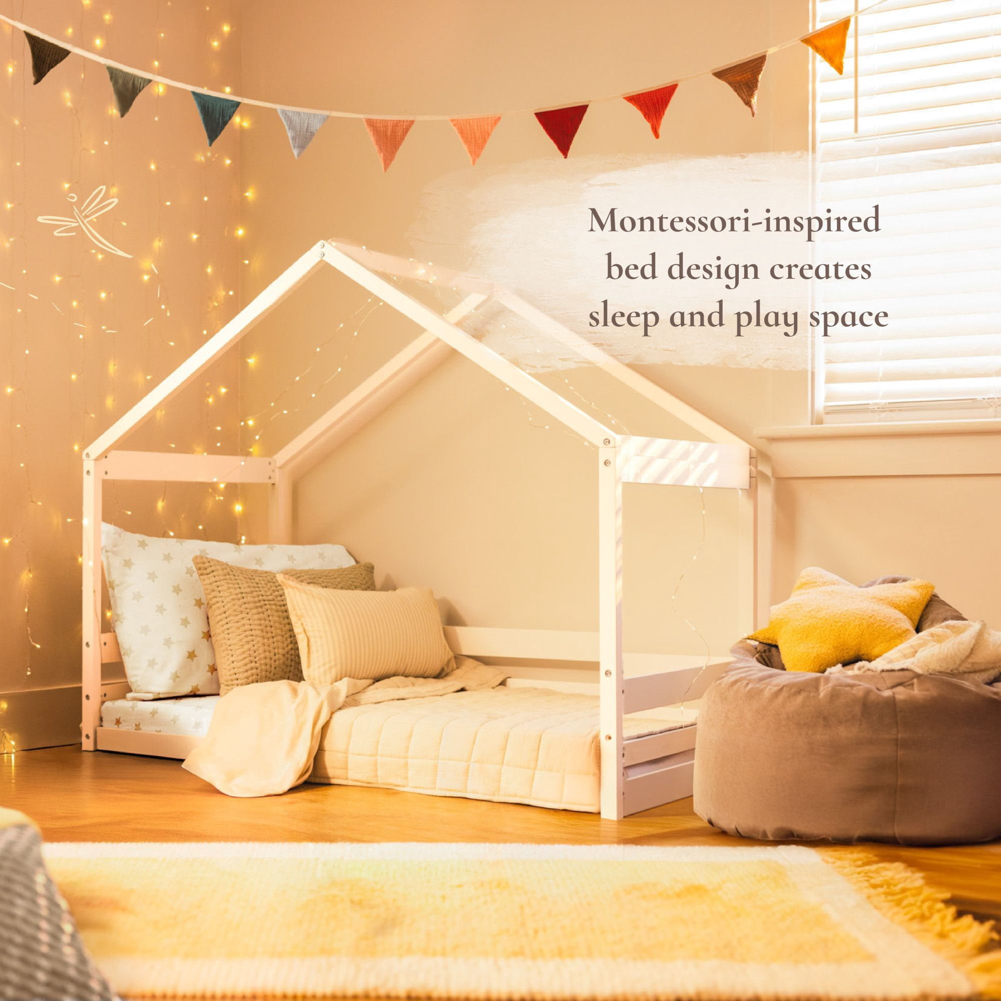 Little Seeds Trellis Toddler House Bed, Choose Color