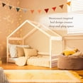 thumbnail image 2 of Little Seeds Trellis Toddler House Bed, Choose Color, 2 of 6