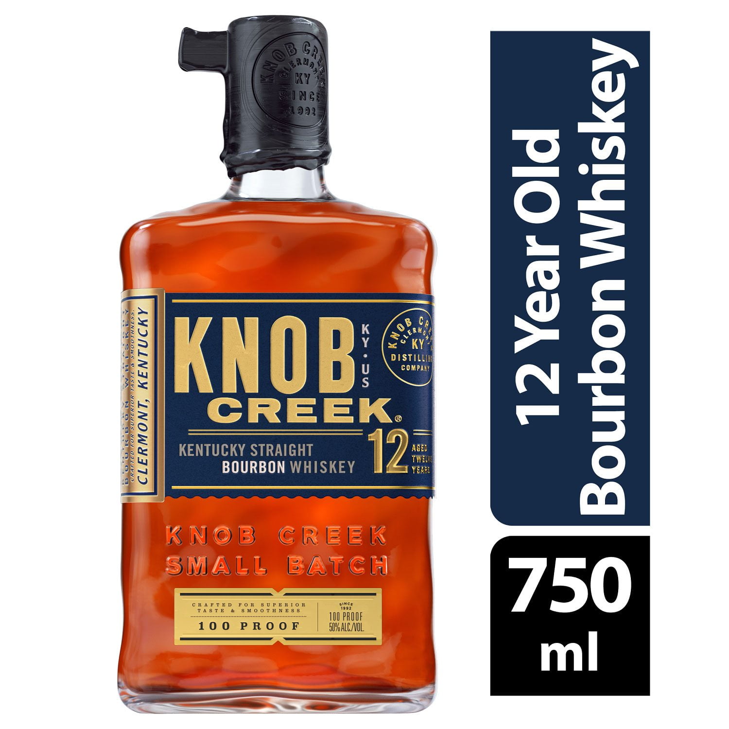 Knob Creek 12 Year Old Kentucky Straight Bourbon Whiskey (750 ml
