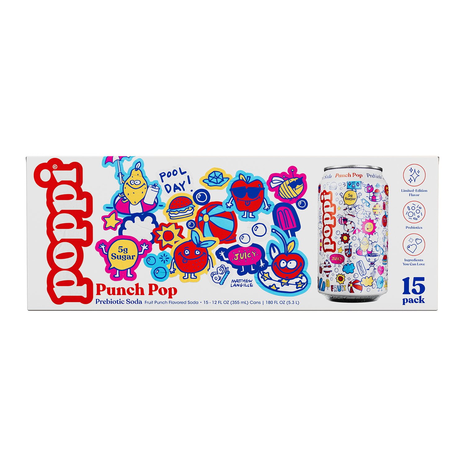 poppi Prebiotic Soda Punch Pop 12 fl. oz., 15 pk. - Samsclub.com