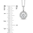 thumbnail image 5 of 1.10 CT. T.W. Round Cut Halo Diamond Pendant Necklace in 18K Gold, 5 of 5