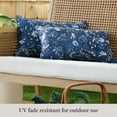 thumbnail image 5 of Martha Stewart Distressed Jacobean Indoor/Outdoor Decorative Pillow, Set of 2, Choose Size, 5 of 10