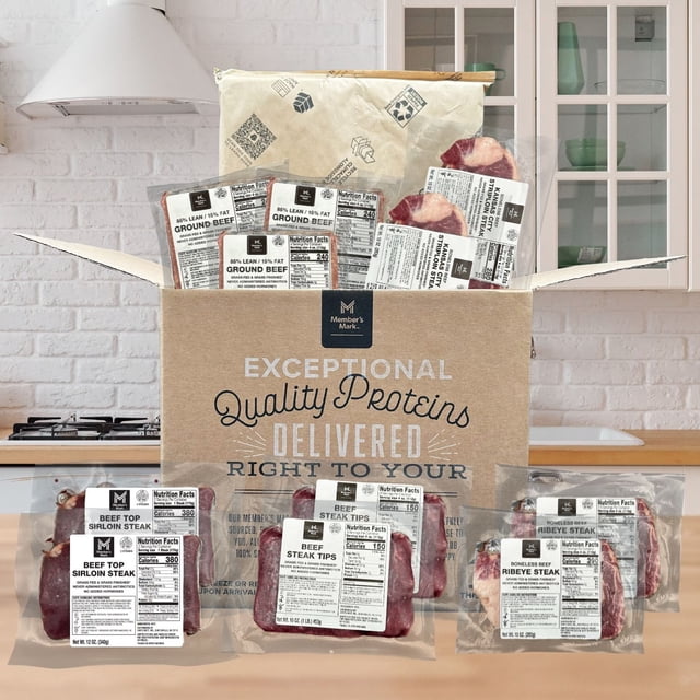 Member's Mark Premium Beef Curated Box, Frozen, 9 lbs.